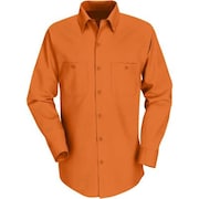 VF IMAGEWEAR Red Kap® Men's Industrial Work Shirt Long Sleeve Orange Long-L SP14 SP14ORLNL